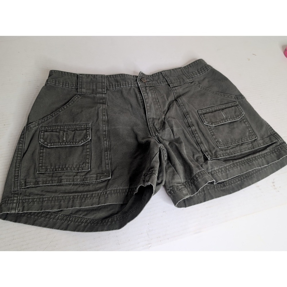 Cabelas 7 Pocket Hiker Cargo Shorts Womens Size 10 Outdoor Olive Green